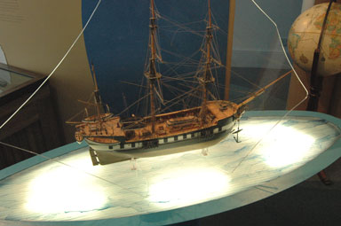 Die HMS Beagle (Modell in Down House)